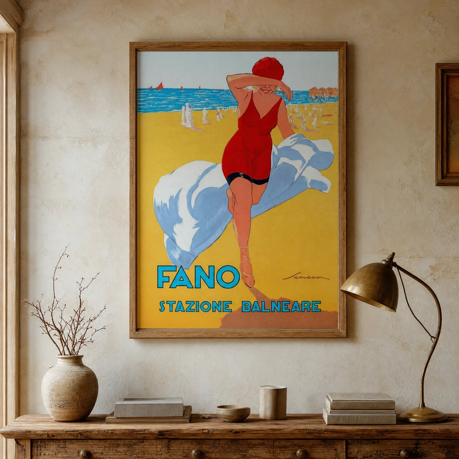 Affiche Plage Vintage - ITEM MURAL