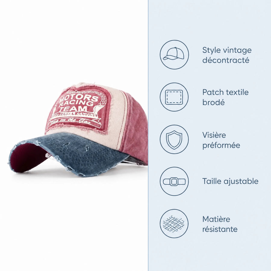 Casquette Baseball Vintage pour Homme - Bénéfices produit