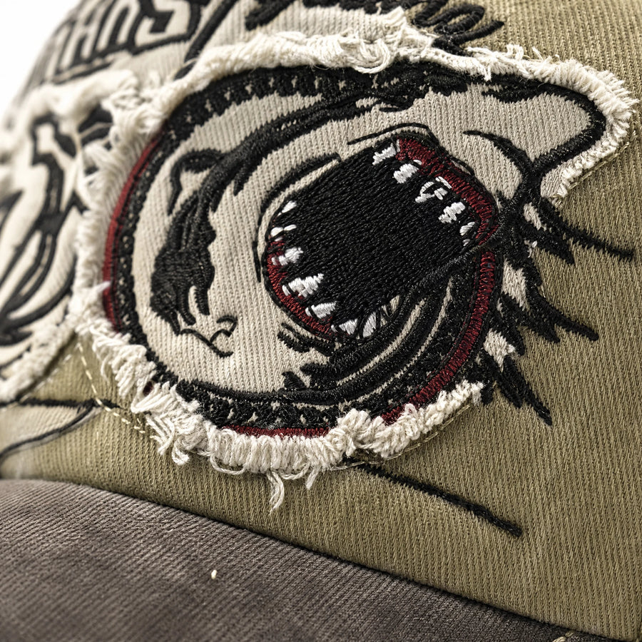 Casquette Vintage Souvenir d'Époque - close-up détail matière