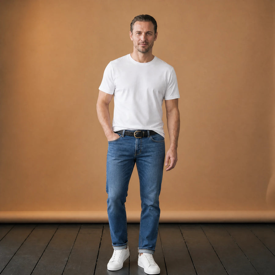 Ceinture en cuir tressé vintage - VETEMENT Studio HOMME