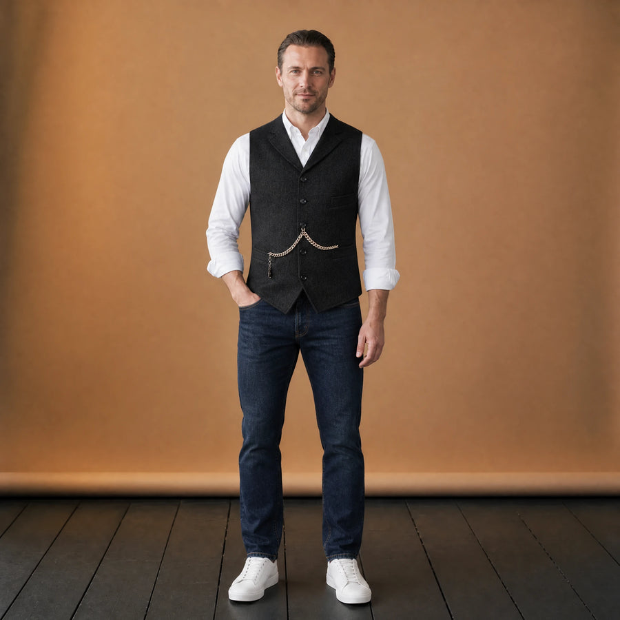 Gilet Vintage noir - VETEMENT Studio HOMME