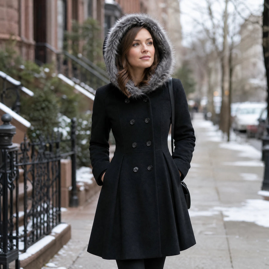 Manteau Hiver Vintage Femme Chic - Utilisation GLOBALE