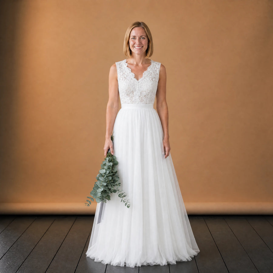 Robe de Mariée Vintage Dentelle Dos Nu - VETEMENT Studio FEMME