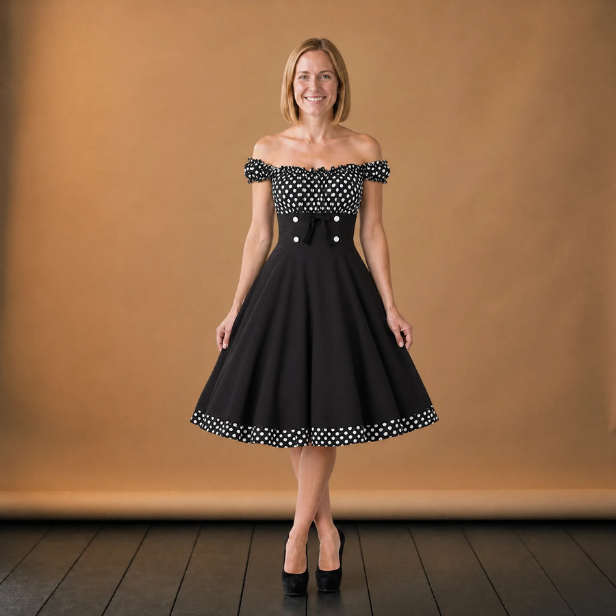 Robe Vintage Pin-Up Année 50 - VETEMENT Studio FEMME