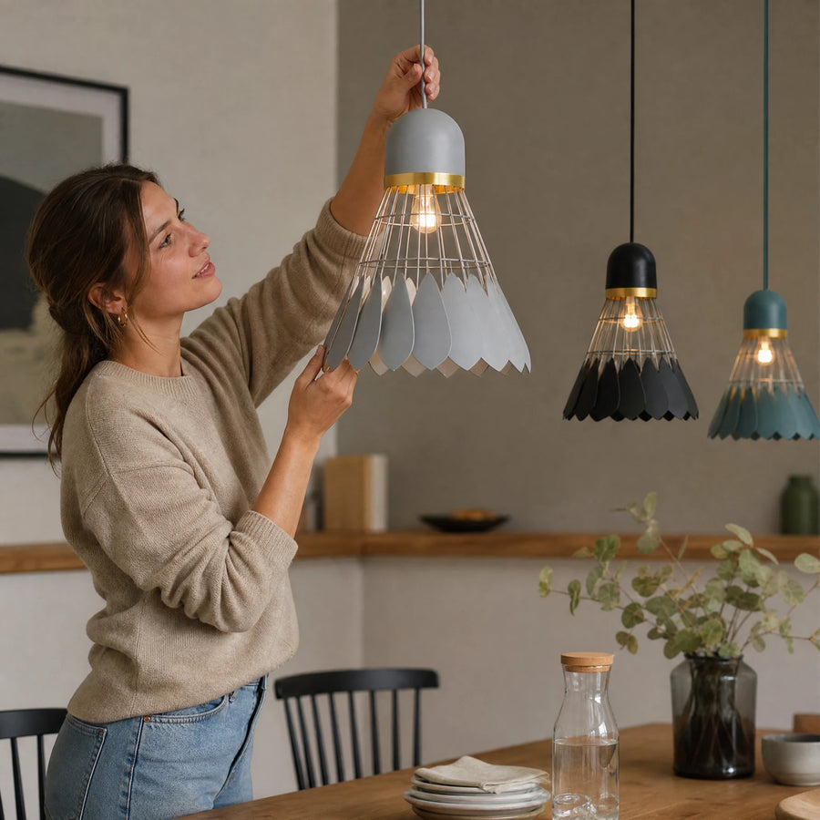 Suspension Luminaire Volant en Forme de Badminton - Utilisation GLOBALE