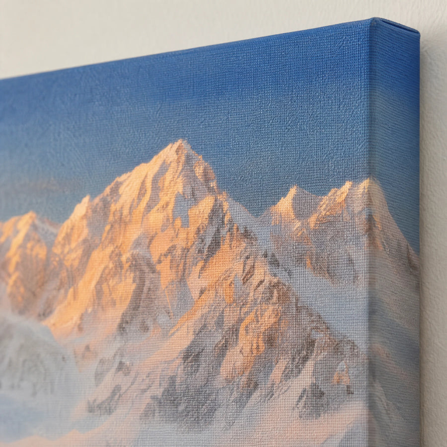 Tableau Bois Montagne Vintage - close-up détail matière