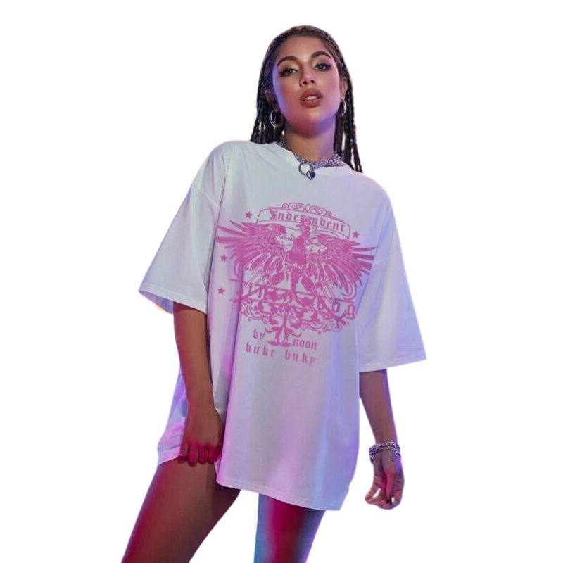 Camiseta extragrande vintage para mujer Mode Vintage