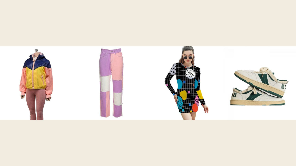 Tenues colorées inspirées de la mode des jeunes dans les années 80 Imagen