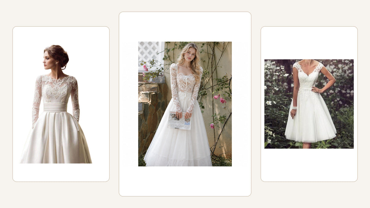 Trois volumes de robes de mariée à comparer avant de choisir l’habitacle de la voiture Imagen