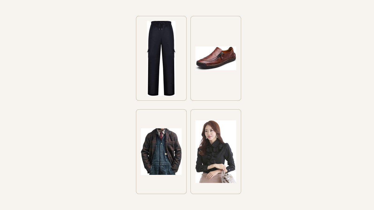 Style casual composé autour d’un pantalon, d’une chaussure, d’une veste et d’une chemise noire Imagen