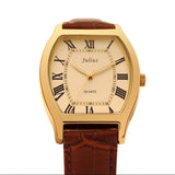 Reloj de hombre de cuero retro de los años 80.