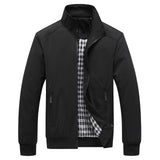 Chaqueta vintage lisa con cuello alto