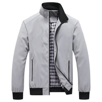 Chaqueta vintage lisa con cuello alto