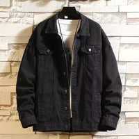 Chaqueta bomber suelta con parche de calavera vintage