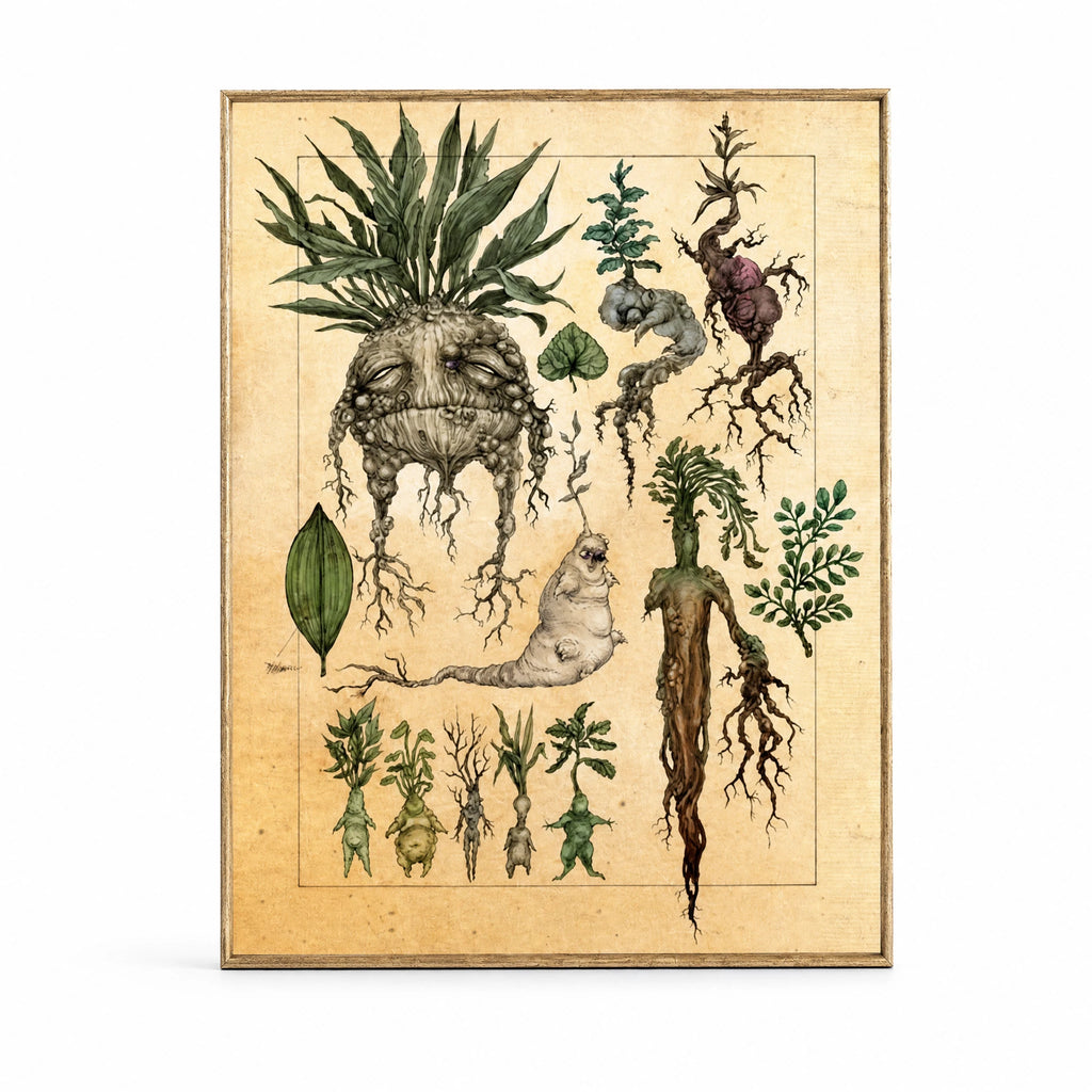 Affiche De Plante De Ginseng Vintage - image principale