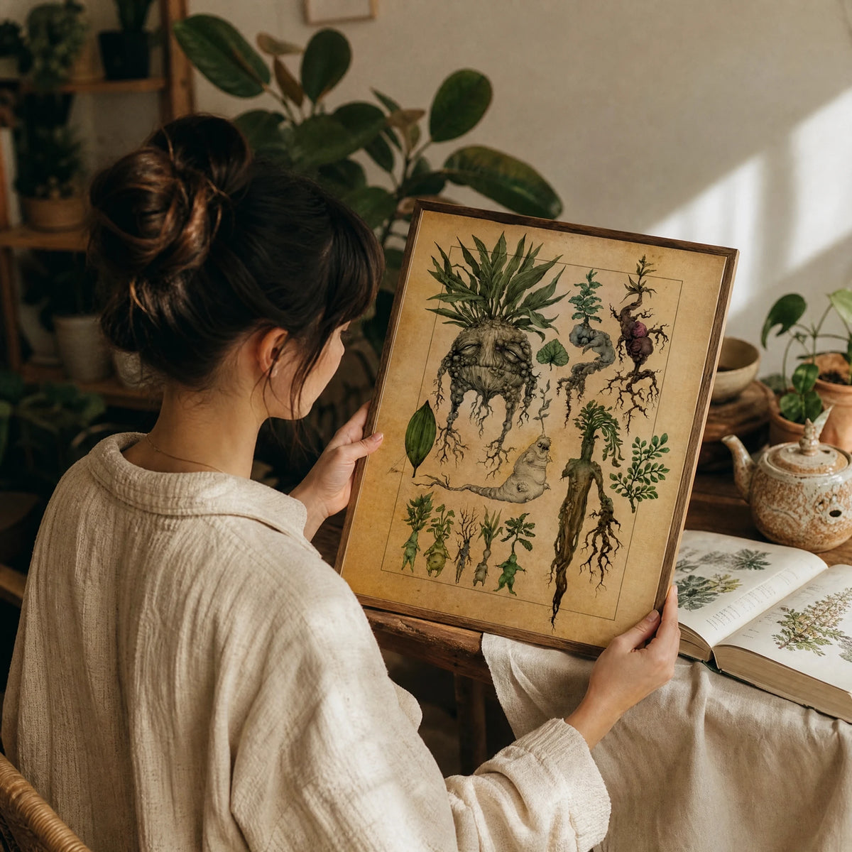 Affiche De Plante De Ginseng Vintage - Utilisation GLOBALE
