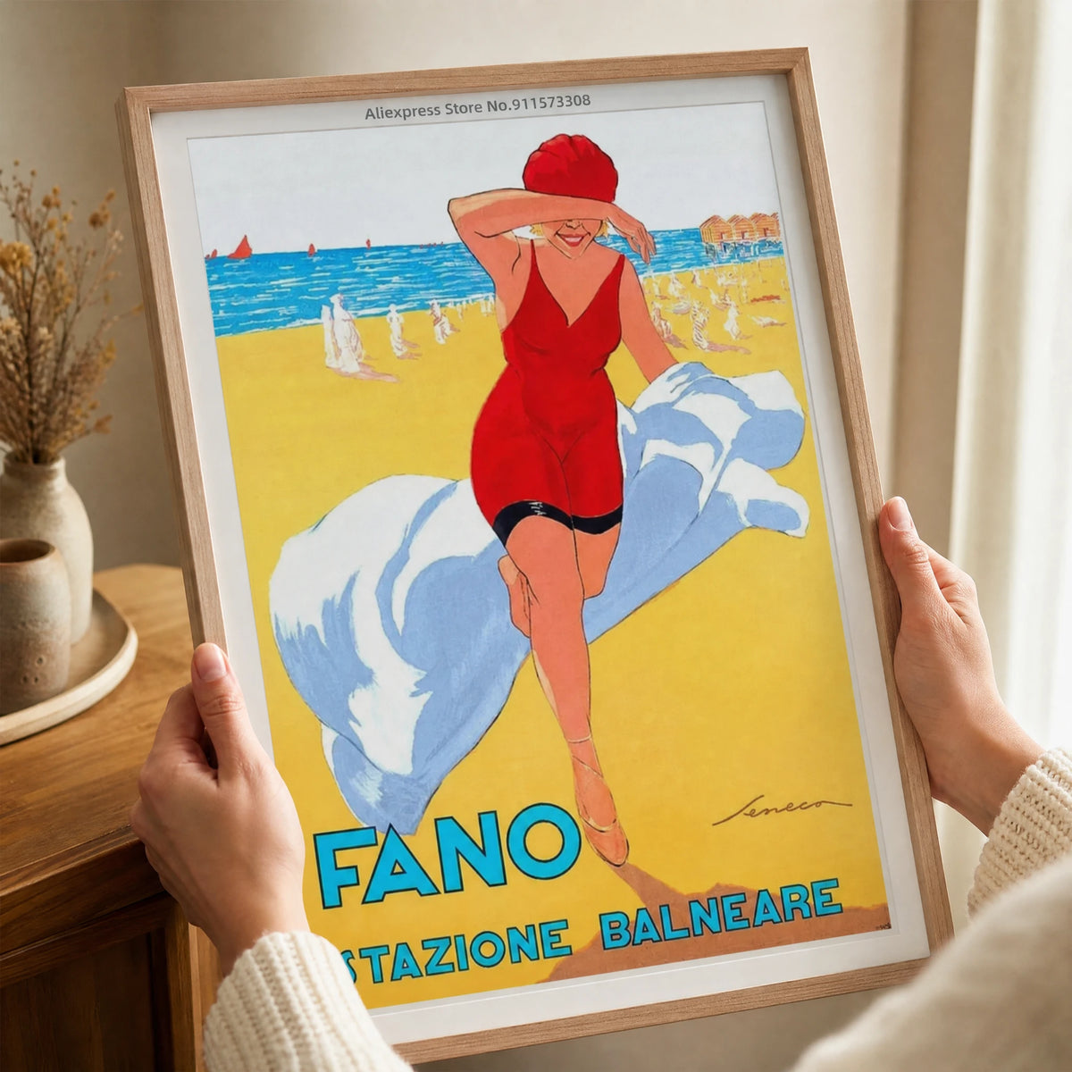 Affiche Plage Vintage - Utilisation GLOBALE