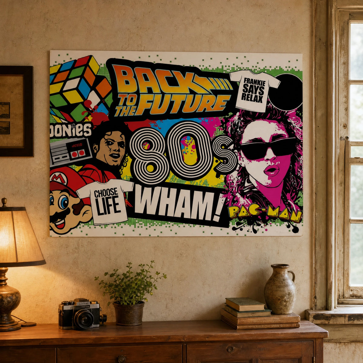 Affiche Vintage Années 80 Pop Culture Rétro - ITEM MURAL
