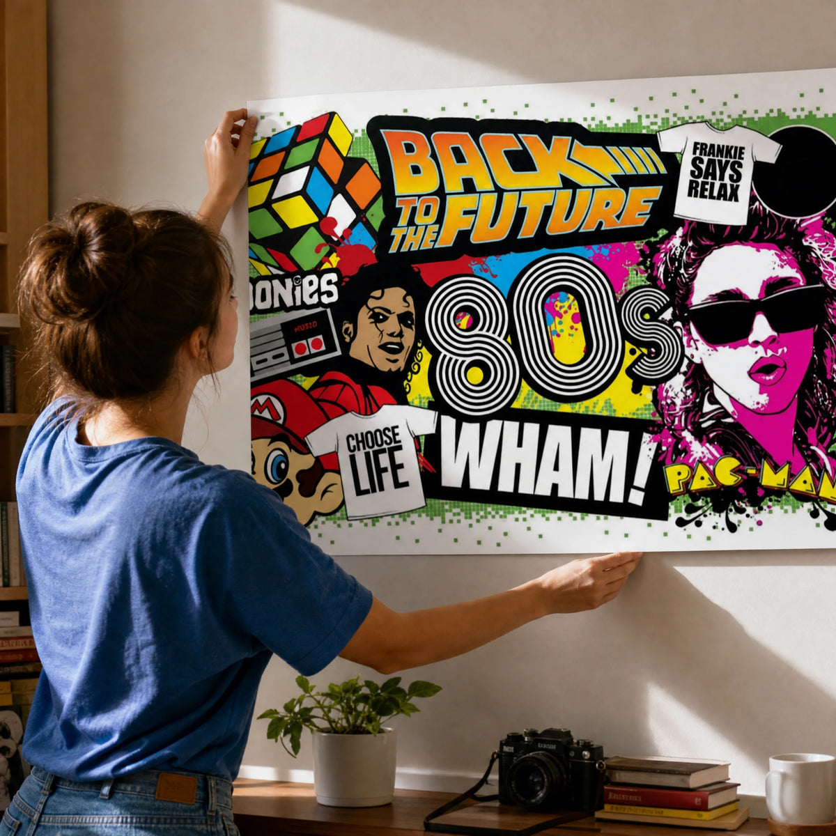 Affiche Vintage Années 80 Pop Culture Rétro - Utilisation GLOBALE