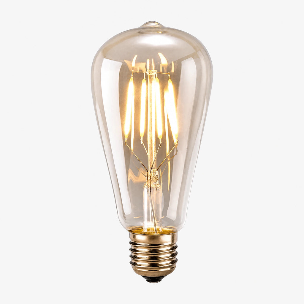 Ampoule LED Vintage à Filament Rouge ou Bleue E27 - Blanche