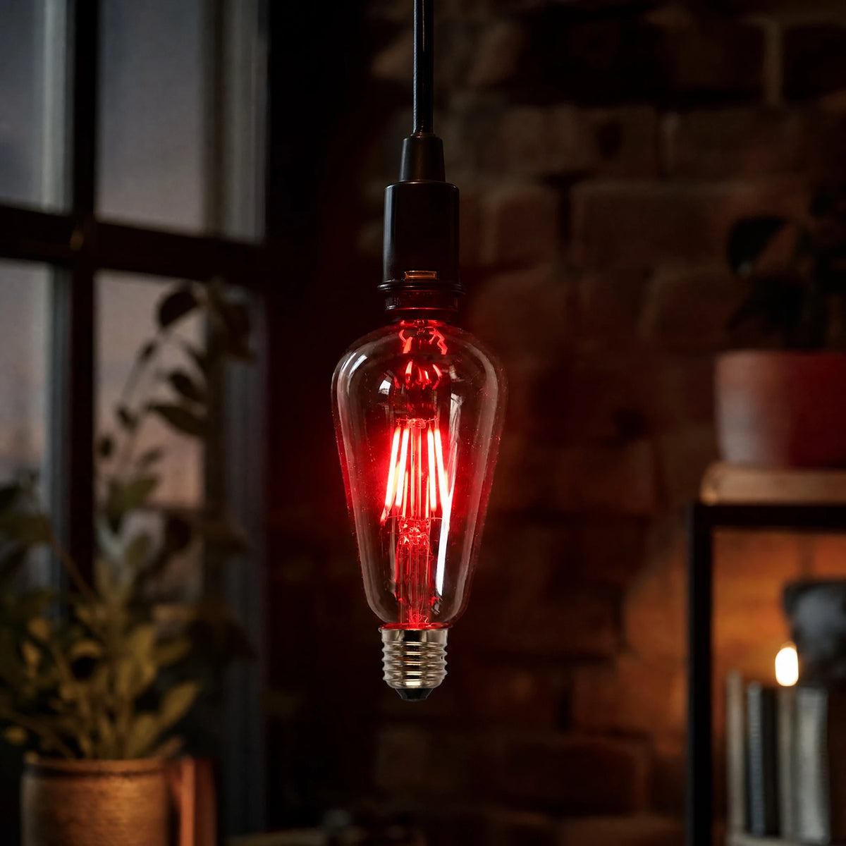 Ampoule LED Vintage à Filament Rouge ou Bleue E27 - OBJETS VARIES