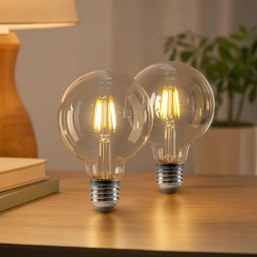 Ampoule LED Vintage E27 Globe à Filament Apparent - OBJETS VARIES