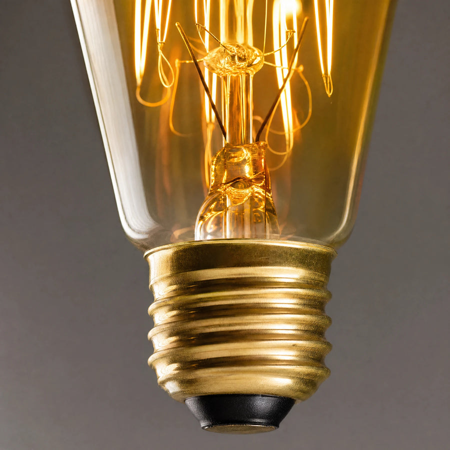Ampoule Vintage E27 à Filament Apparent Dimmable - close-up détail matière