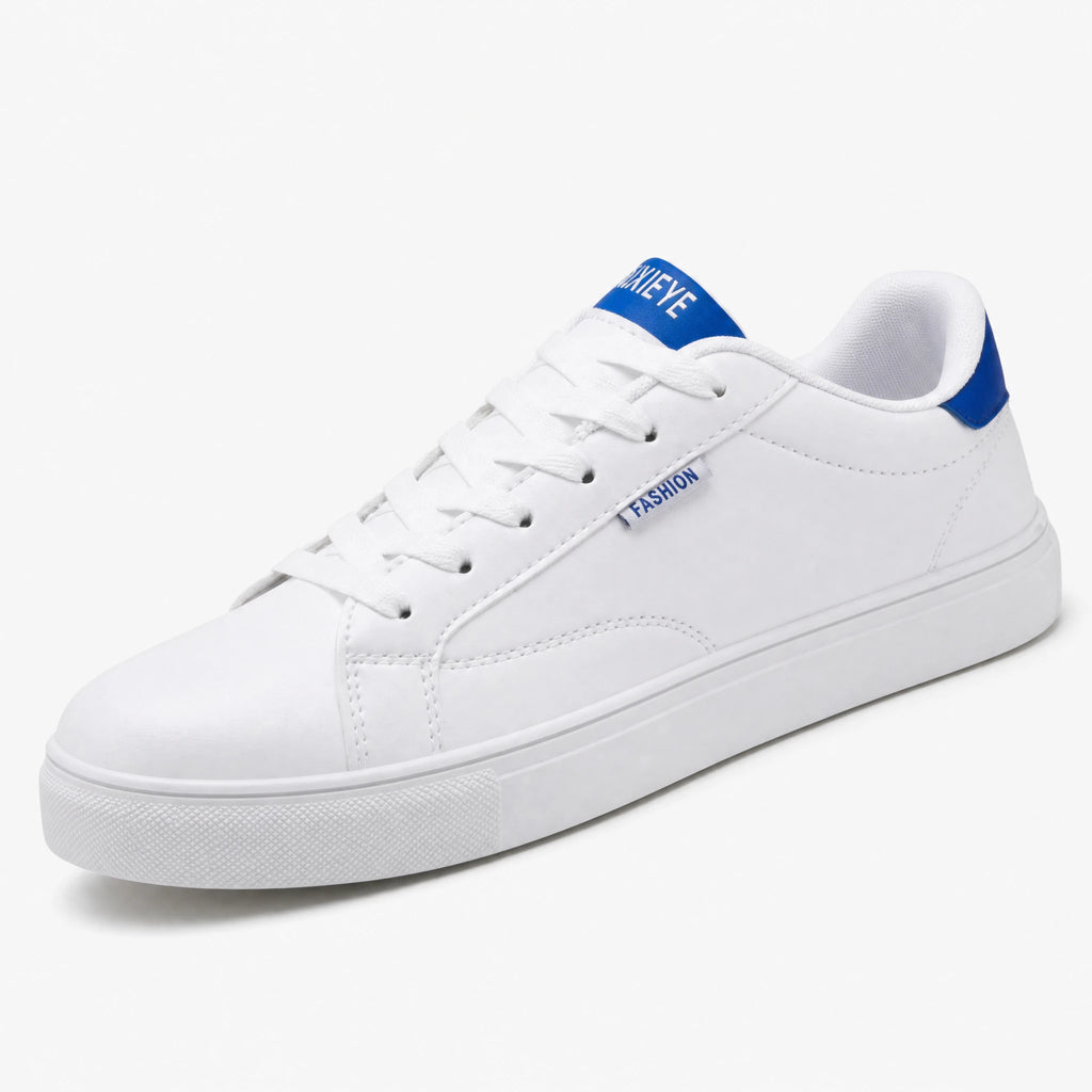 Basket Années 80 Blanches Cuir - Blanc Bleu / 39 … (6 tailles)