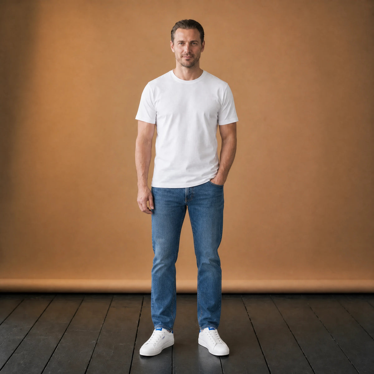 Basket Années 80 Blanches Cuir - VETEMENT Studio HOMME