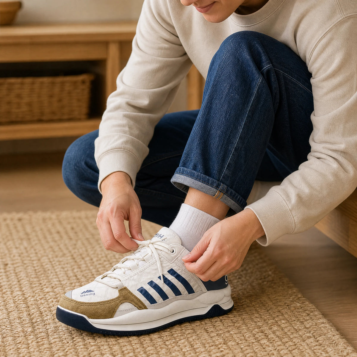 Basket Homme Tendance Vintage - utilisation