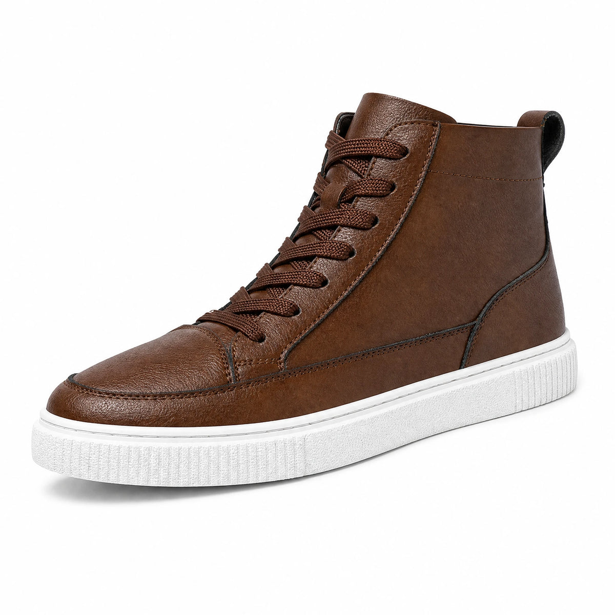 Basket Montante Cuir Homme Vintage - image principale