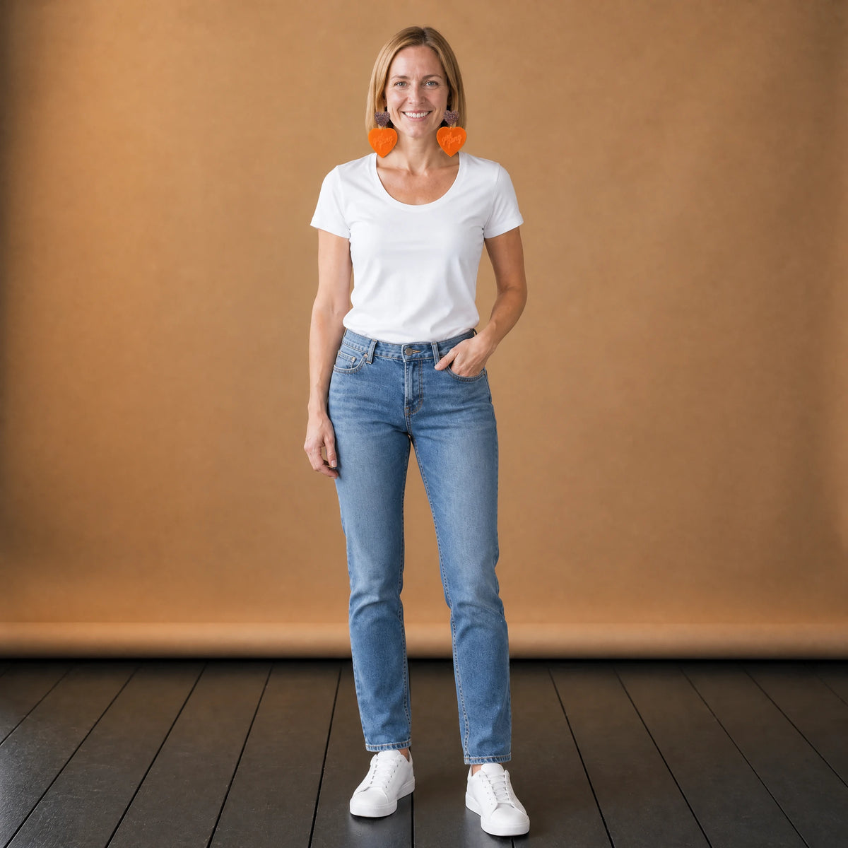 Boucle D’oreille Orange Années 80 - VETEMENT Studio FEMME
