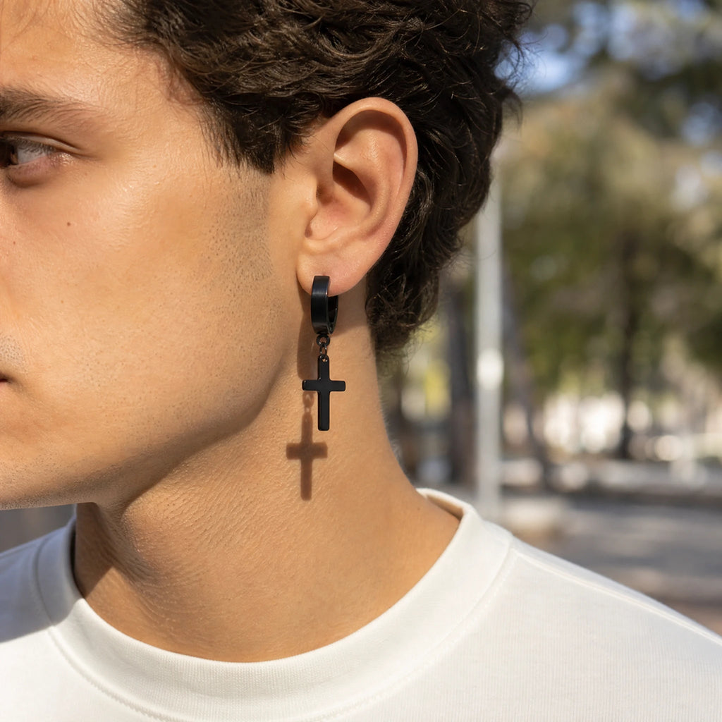 Boucles d’Oreilles Homme Vintage - Utilisation GLOBALE