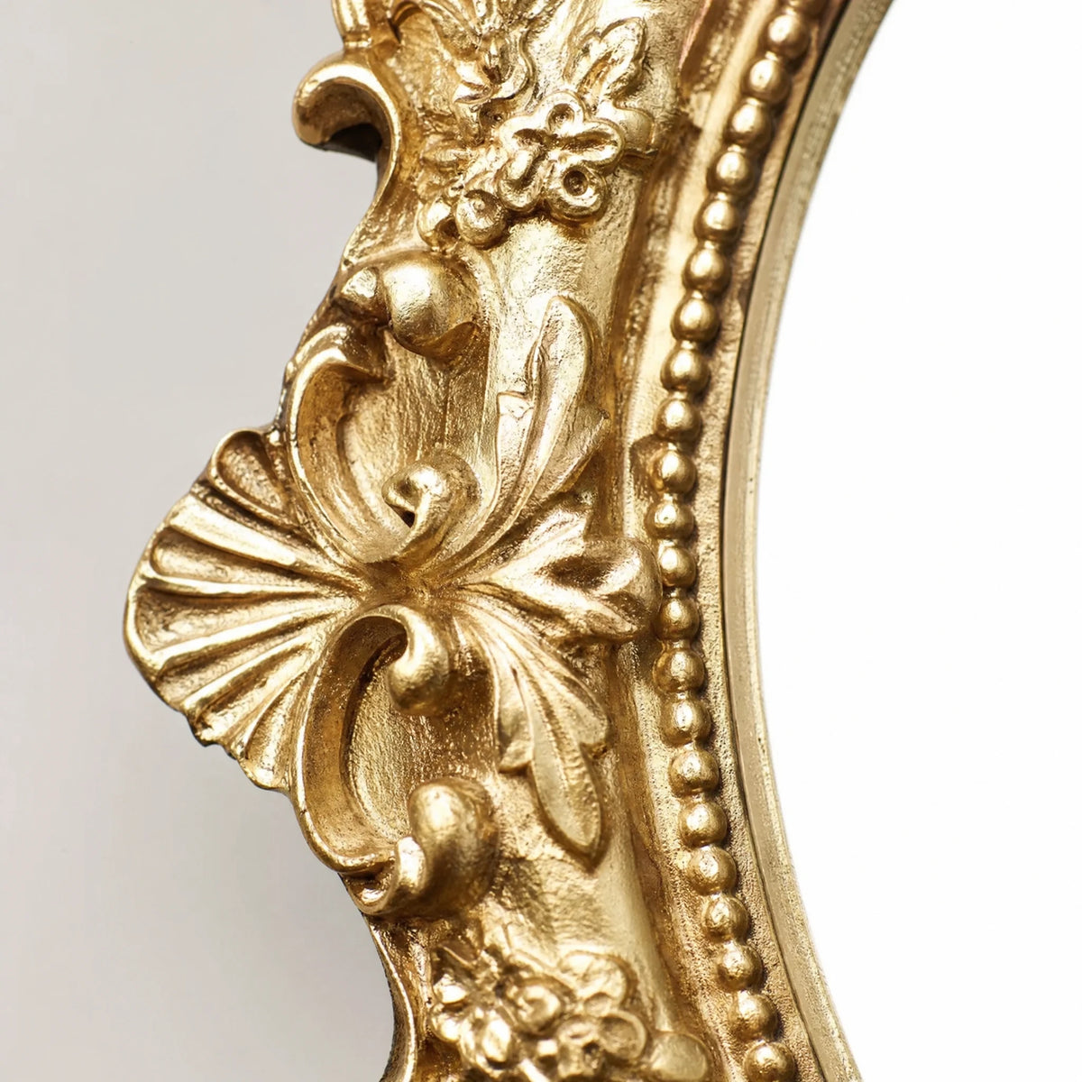 Cadre Photo Vintage Doré - close-up détail matière