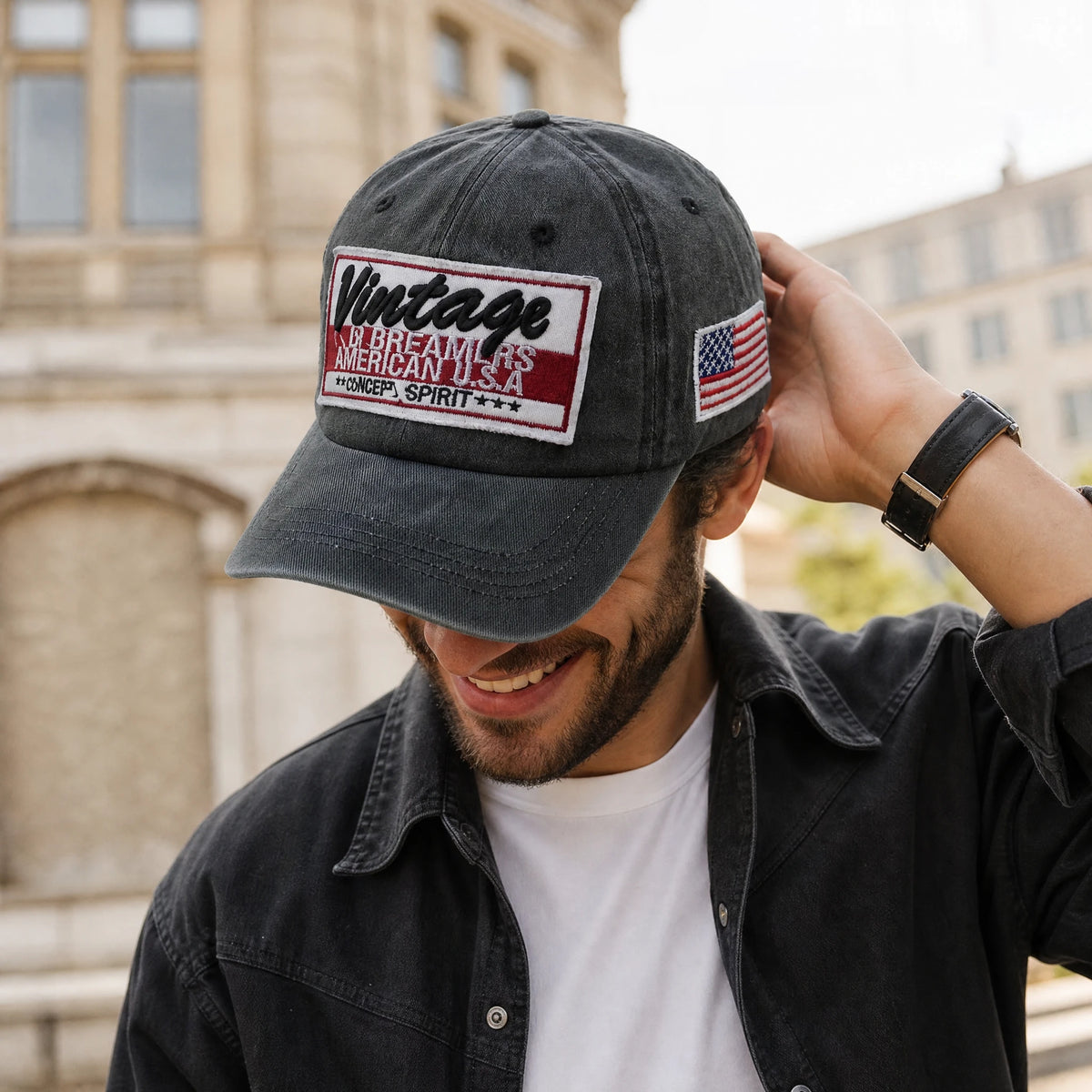 Casquette Américaine Vintage Homme - Utilisation GLOBALE