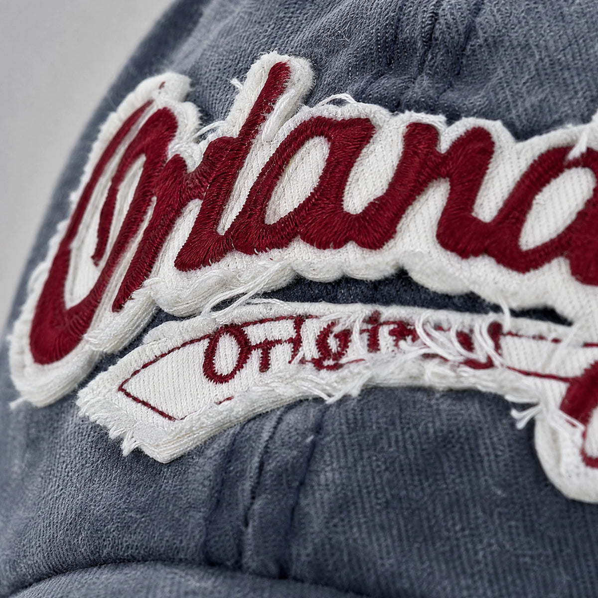 Casquette Homme Vintage - close-up détail matière