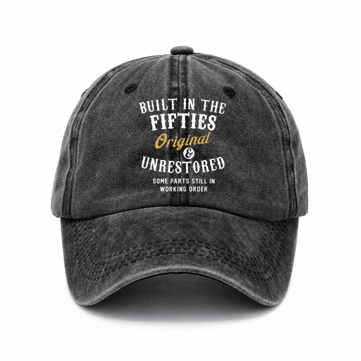 Casquette Vintage Cuir Vieilli - image principale