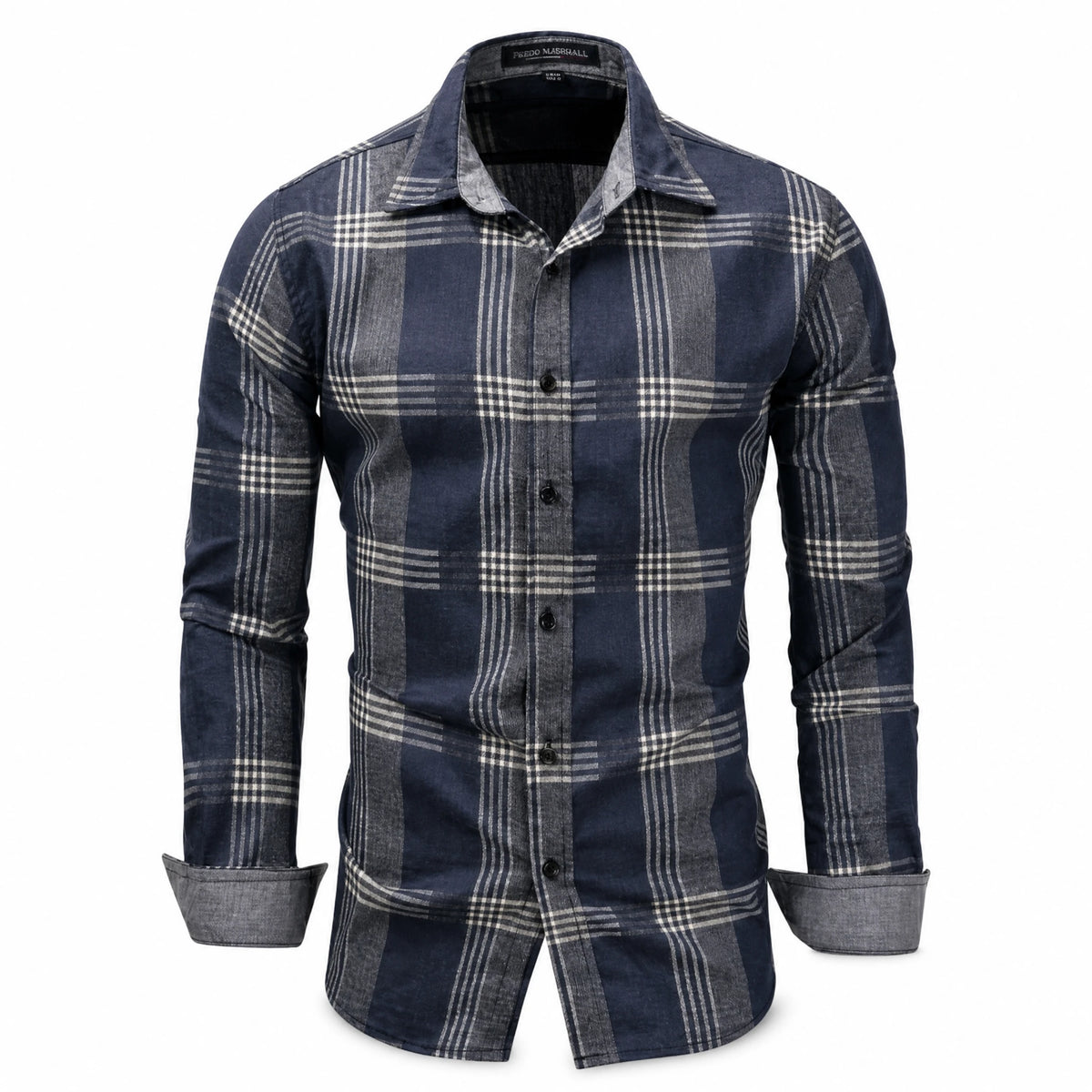 Chemise à Carreaux Manches Longues Homme Année 80 - image principale