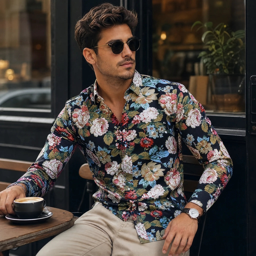 Chemise à Fleurs Homme Vintage - Utilisation GLOBALE