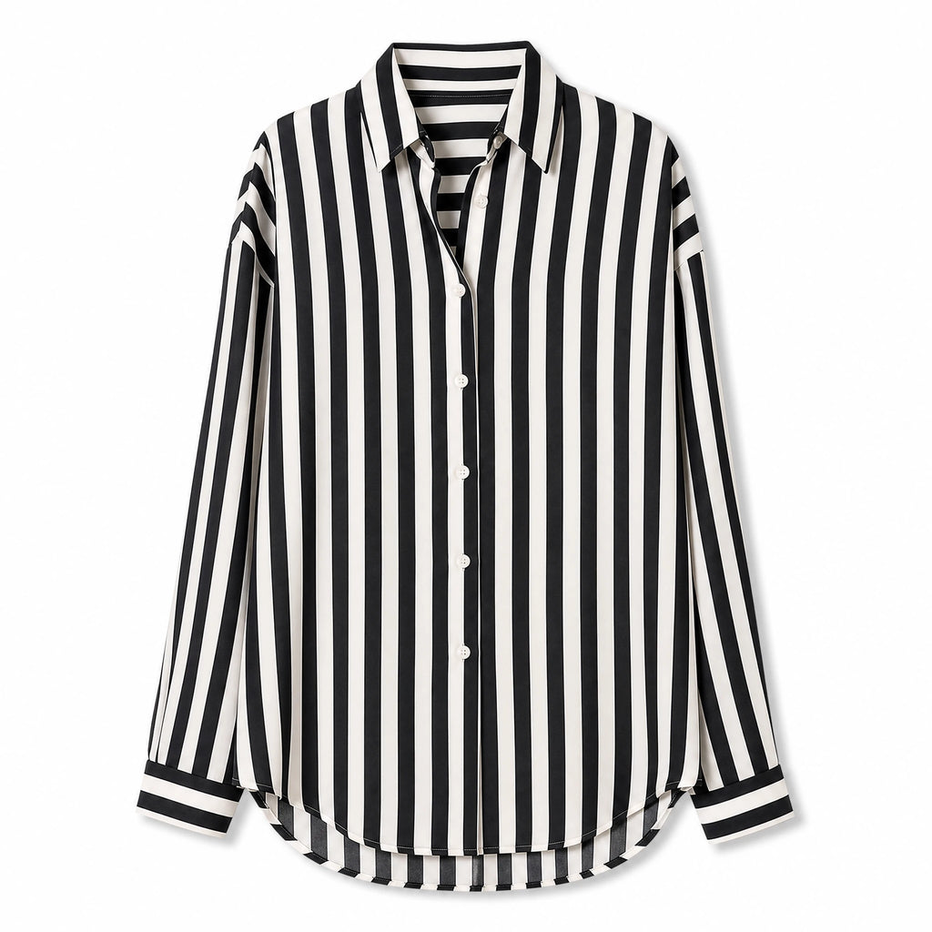 Chemise à Rayures Femme des Années 80 - image principale
