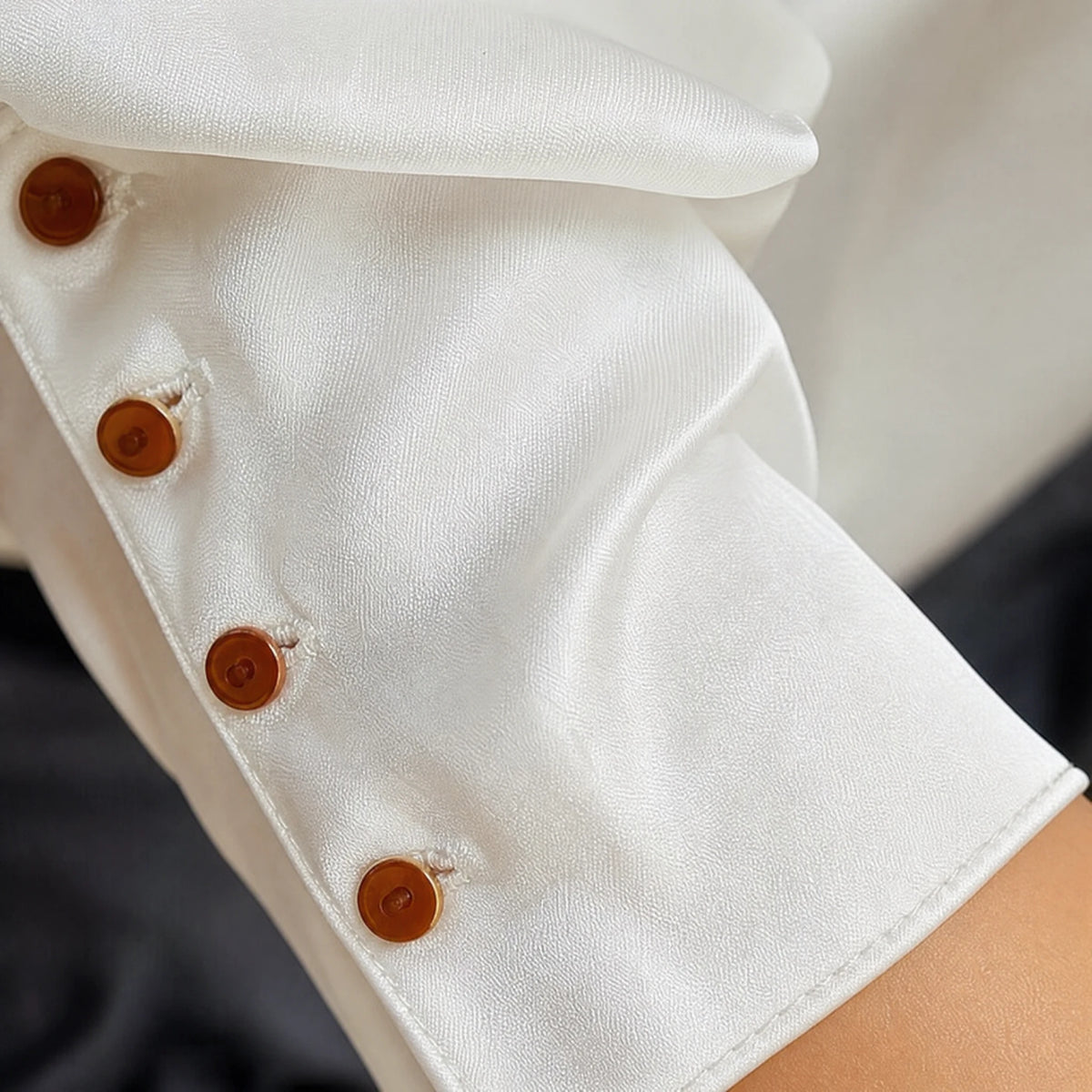 Chemise Grand Col Vintage - close-up détail matière