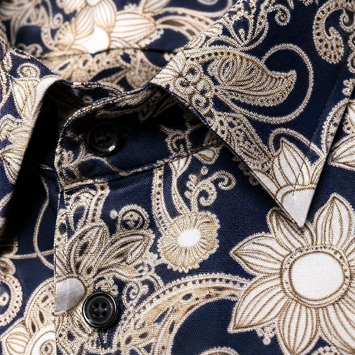 Chemise Homme Vintage 60 - close-up détail matière