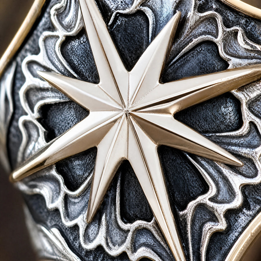 Chevalière Vintage Glyph - close-up détail matière