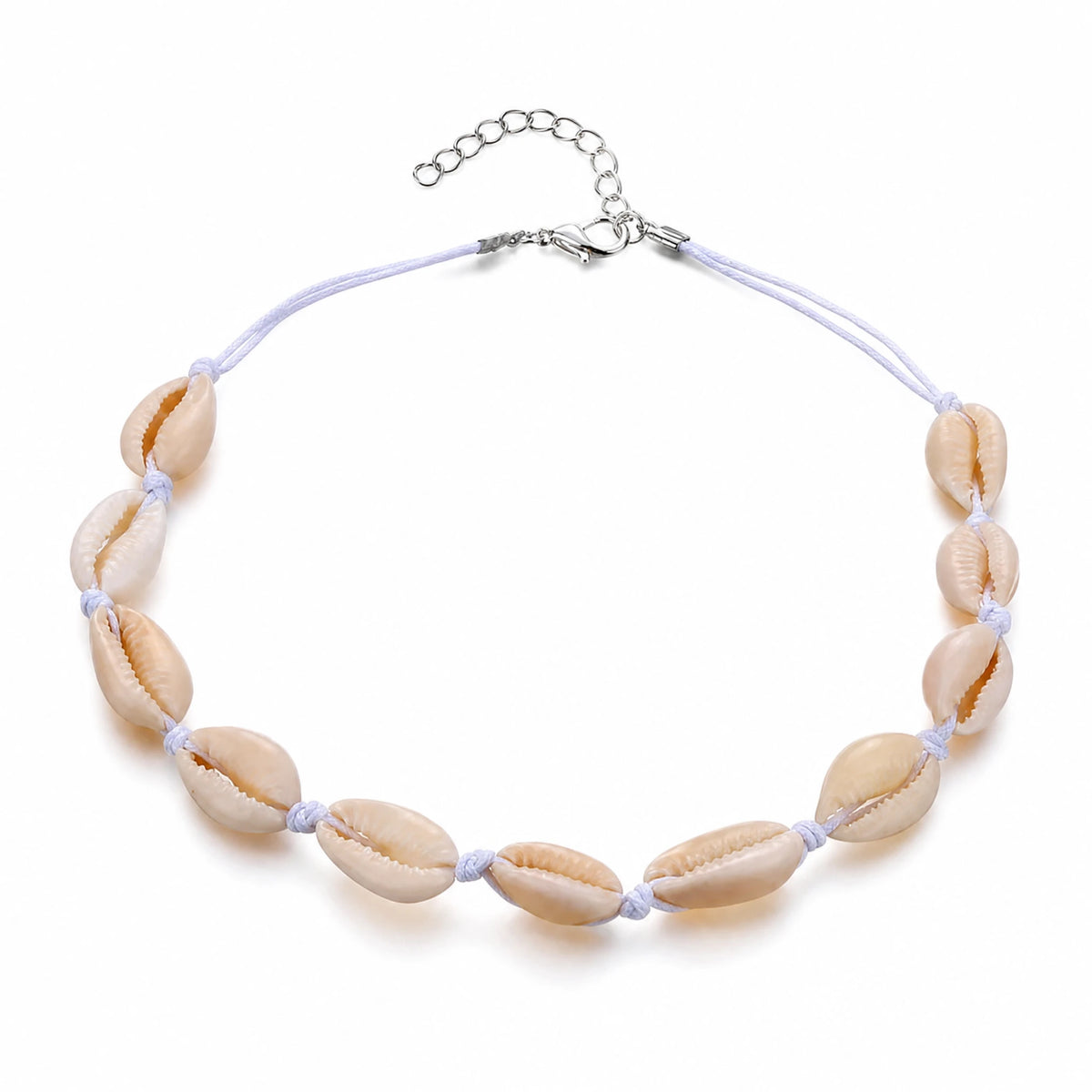 Collier Coquillage sur Cordon Ajustable Vintage - image principale