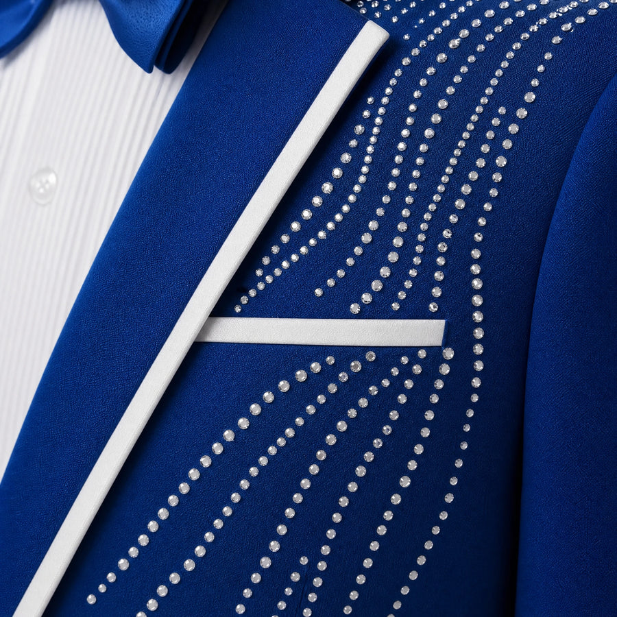 Costume Charleston Robe Homme - close-up détail matière