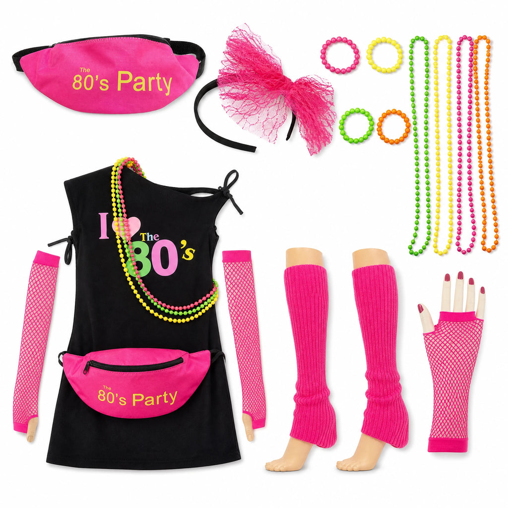 Déguisement Année 80 Femme Jour de Fête - image principale
