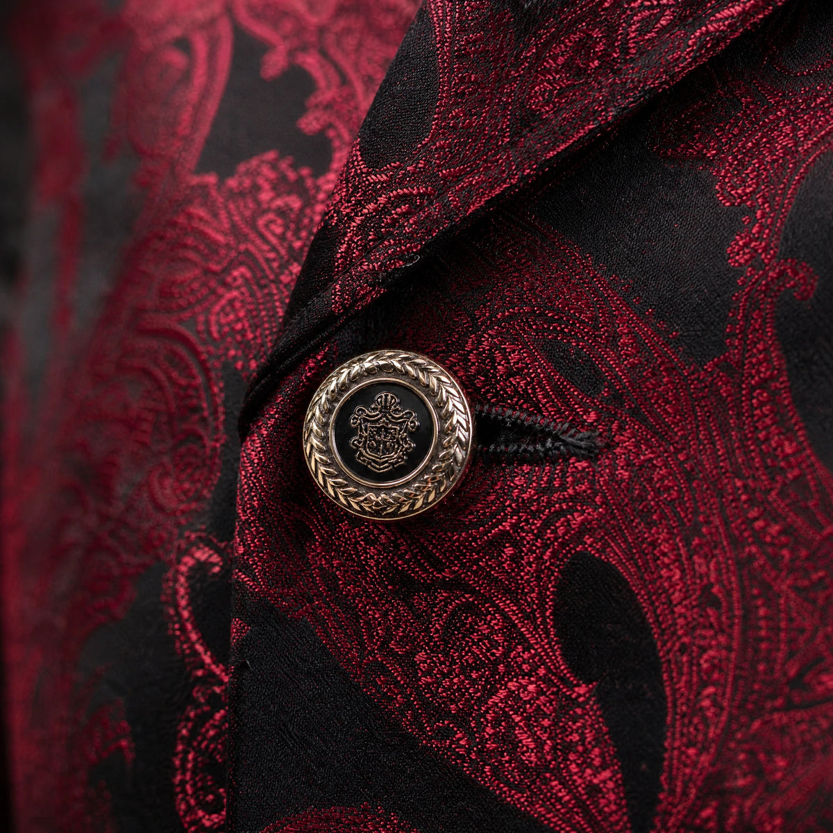 Gilet mi-long Vintage Swallowtail vintage - close-up détail matière
