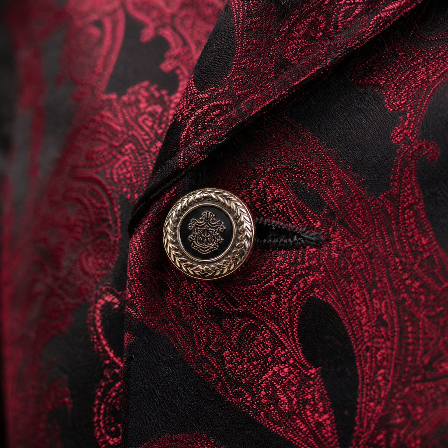Gilet mi-long Vintage Swallowtail vintage - close-up détail matière