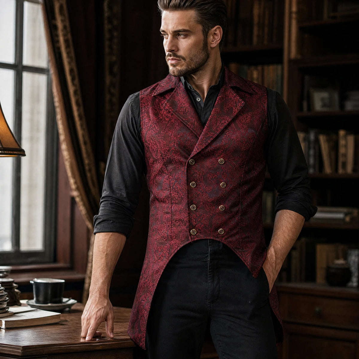 Gilet mi-long Vintage Swallowtail vintage - Utilisation GLOBALE