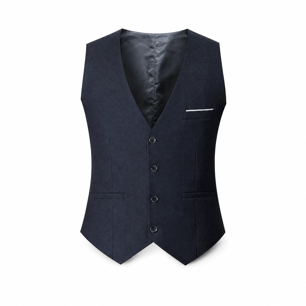 Gilet sans manches homme ajusté à quatre boutons - image principale